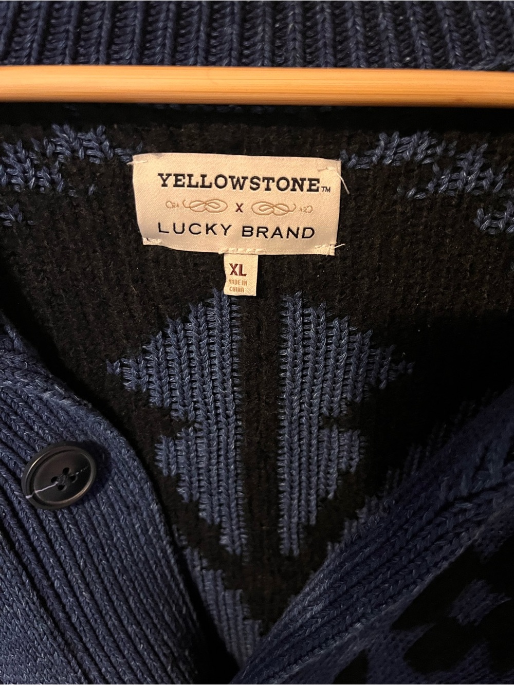 Lucky Brand Yellowstone Cardigan, XL - Picture 3 of 5
